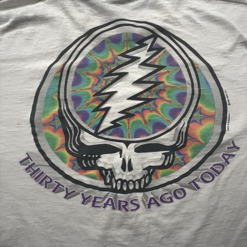 Vintage 1996 Liquid Blue Grateful Dead "Thirty Years Ago Today" T Shirt (XL) USA
